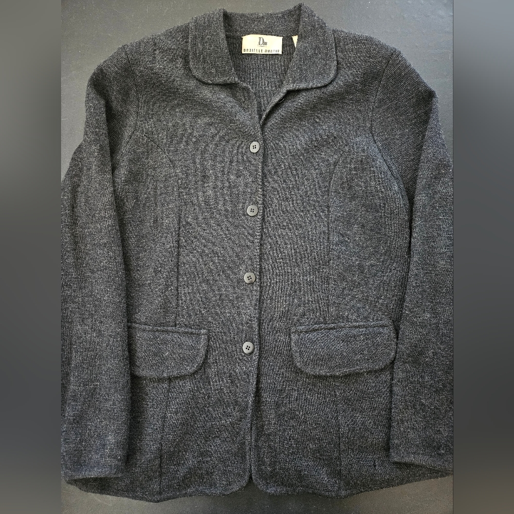 Heavyweight Merino Wool Vintage Danielle Martin Cardigan - EUC